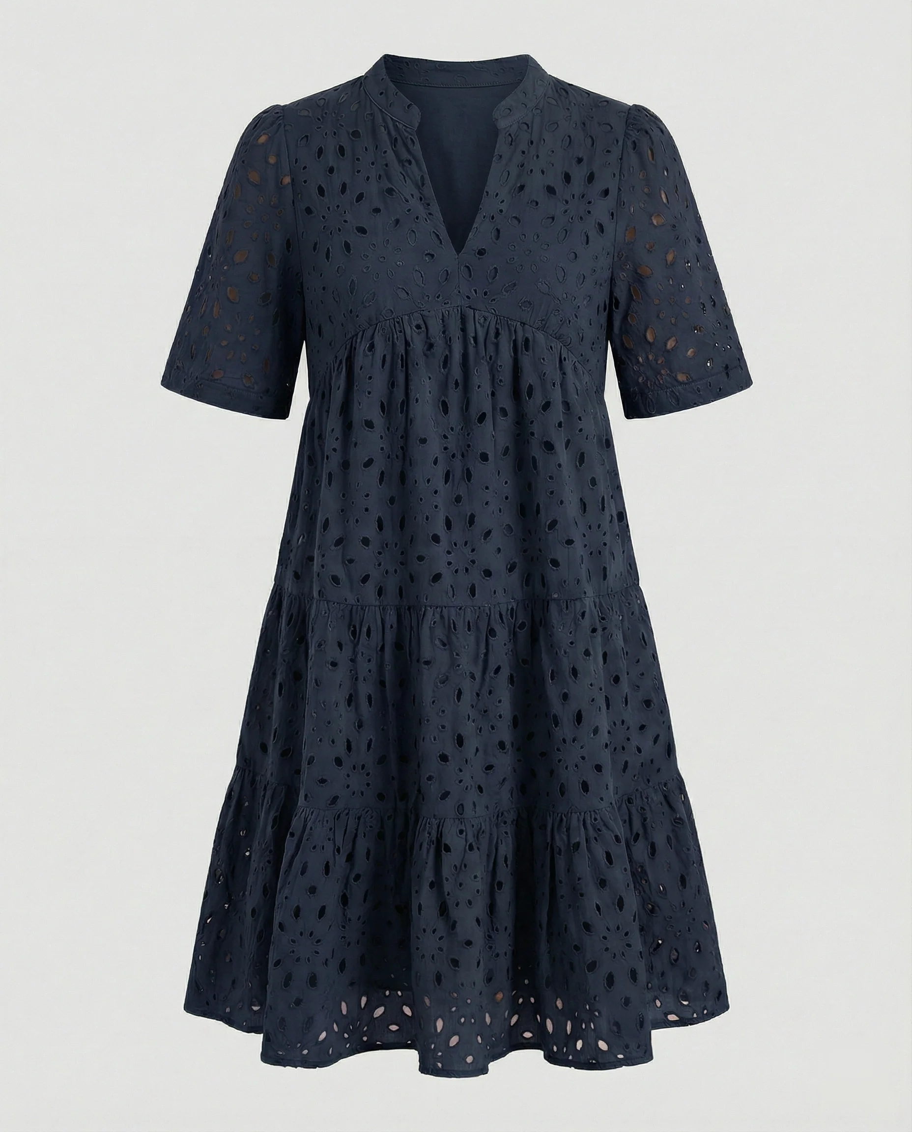 Freizeitkleid Damen mit Lochmuster - Image 8