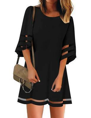 Damen Freizeitkleid mit Modischen, Luftigen Ärmelöffnungen Heidi-Mode - Image 6