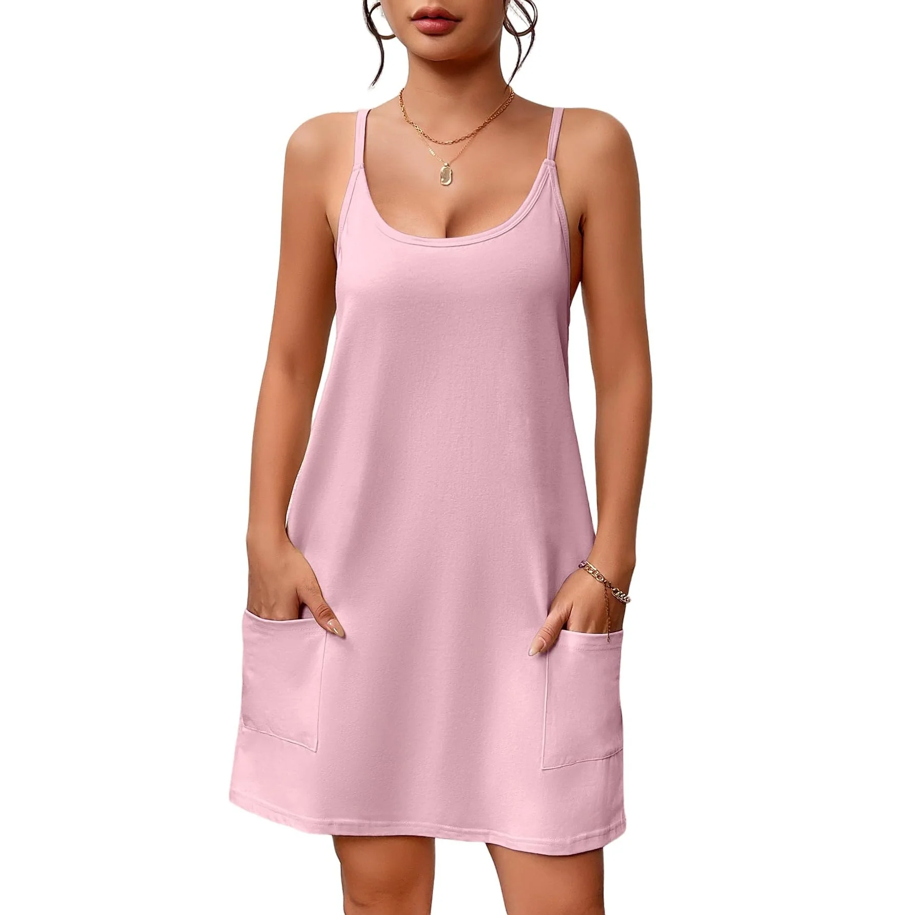 Damen Freizeitkleid mit Praktischen Taschen Heidi-Mode - Image 5