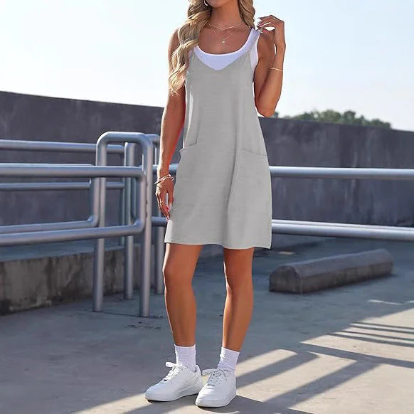 Damen Freizeitkleid mit Praktischen Taschen und Lockerem Schnitt Heidi-Mode - Image 6