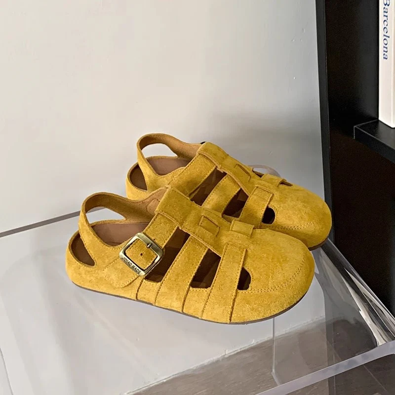 Damen Freizeitsandalen mit modischem Riemen und hochwertigem Wildleder Heidi Mode - Image 7