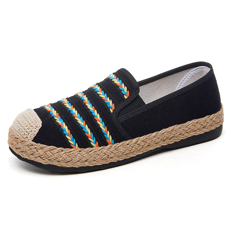 Damen Freizeitschuh mit buntem Häkelband und Jute-Sohle Heidi Mode - Image 4