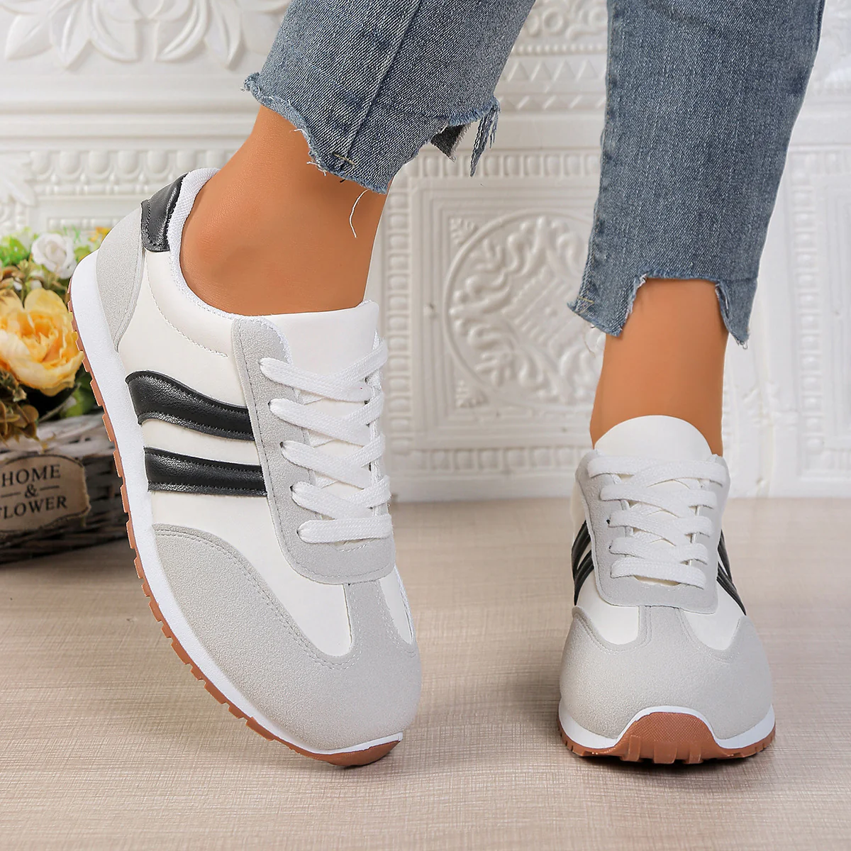 Damen Freizeitschuhe mit flexiblem Sohlenprofil und atmungsaktivem Obermaterial Heidi Mode - Image 4