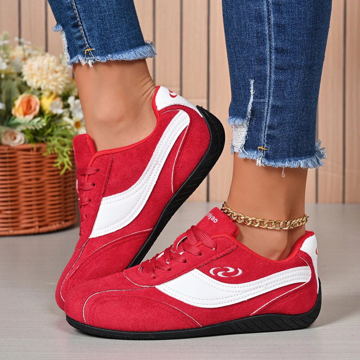 Damen Freizeitschuhe mit hochwertigem Veloursleder und rutschfester Gummisohle Heidi Mode - Image 11