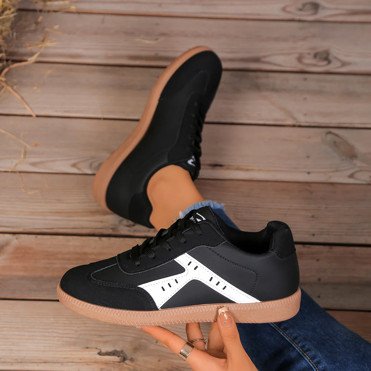 Damen Freizeitschuhe mit modernem Textil-Obermaterial und rutschfester Gummisohle Heidi Mode - Image 2