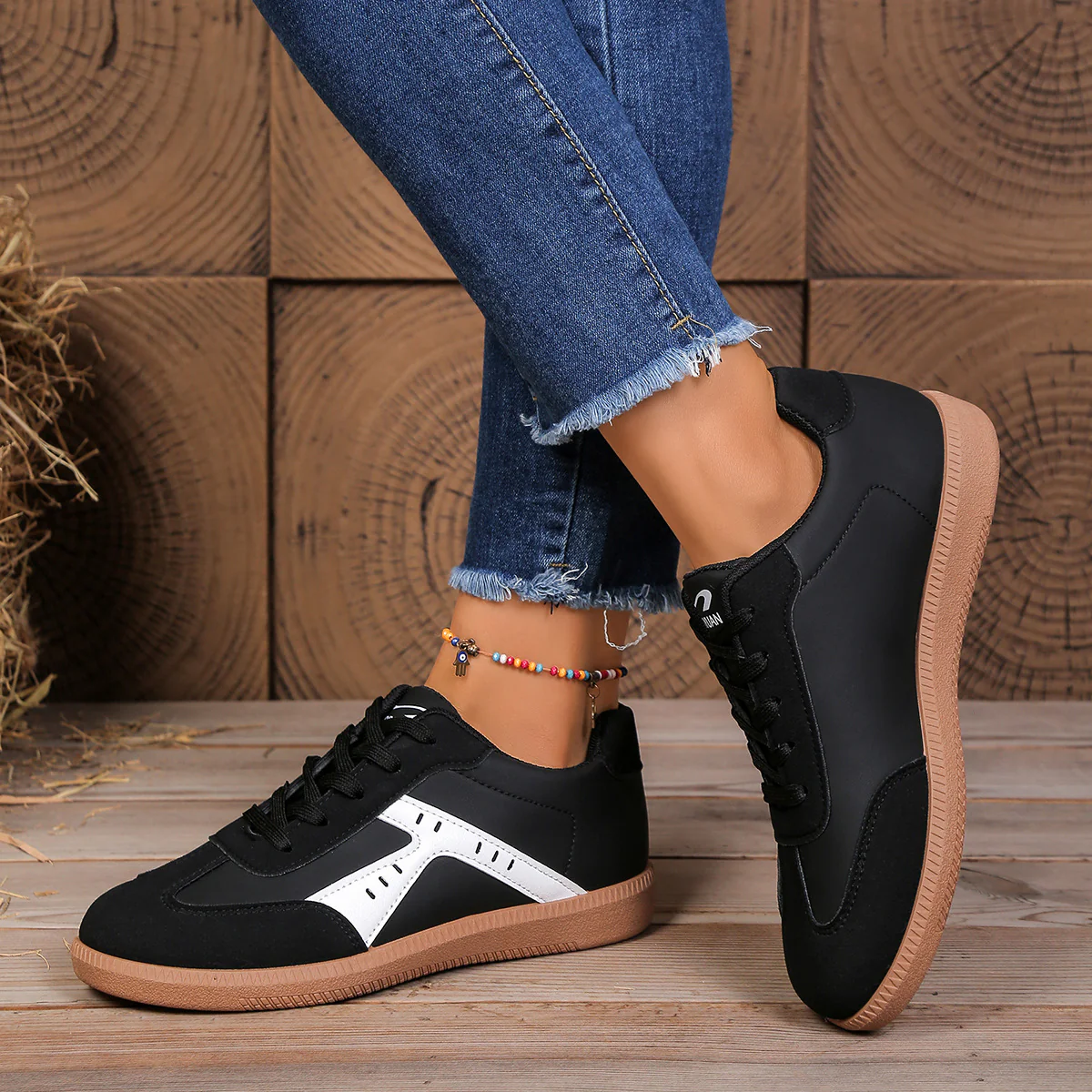 Damen Freizeitschuhe mit modernem Textil-Obermaterial und rutschfester Gummisohle Heidi Mode - Image 3