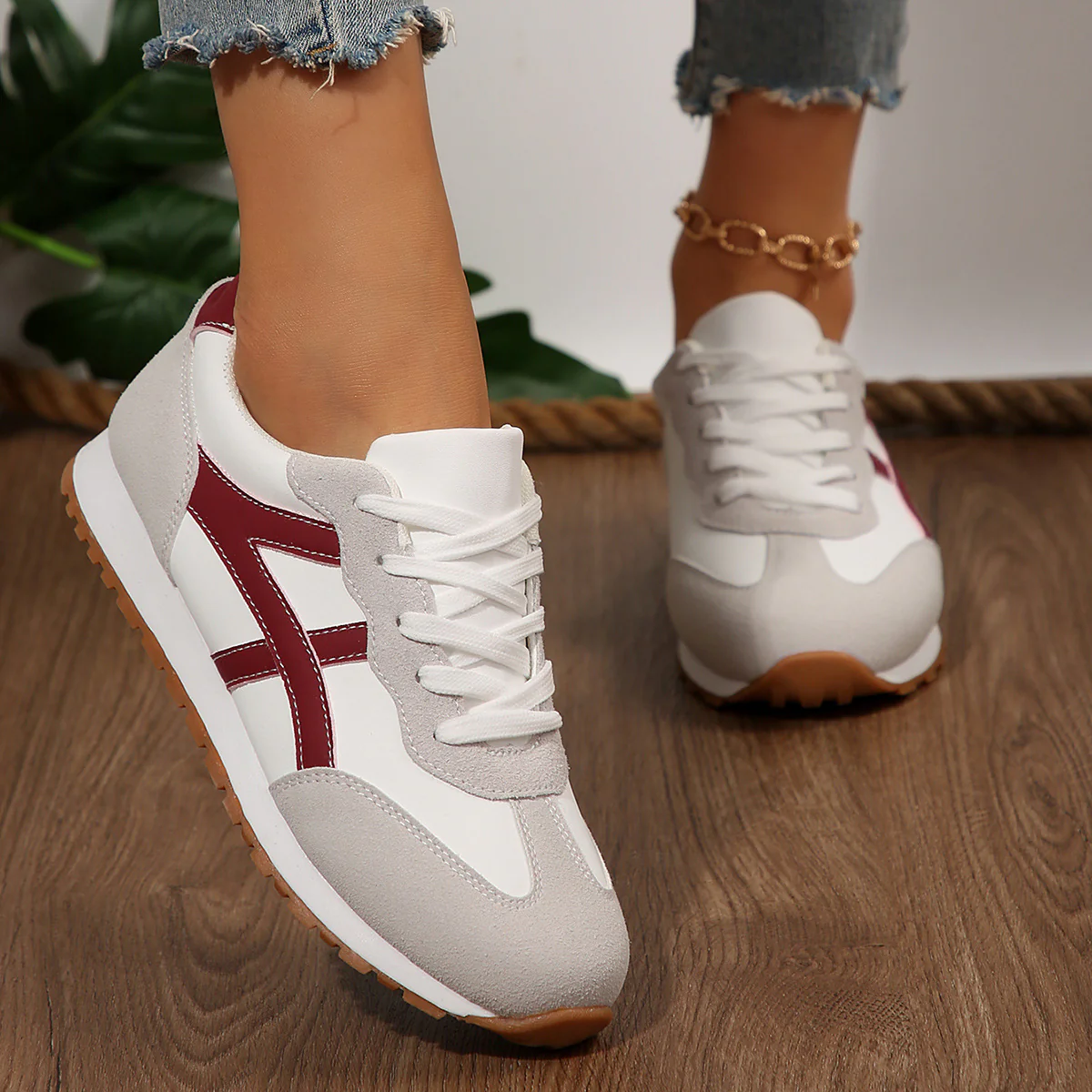 Damen Freizeitsneaker mit dynamischem Design und dämpfender Laufsohle Heidi Mode - Image 4