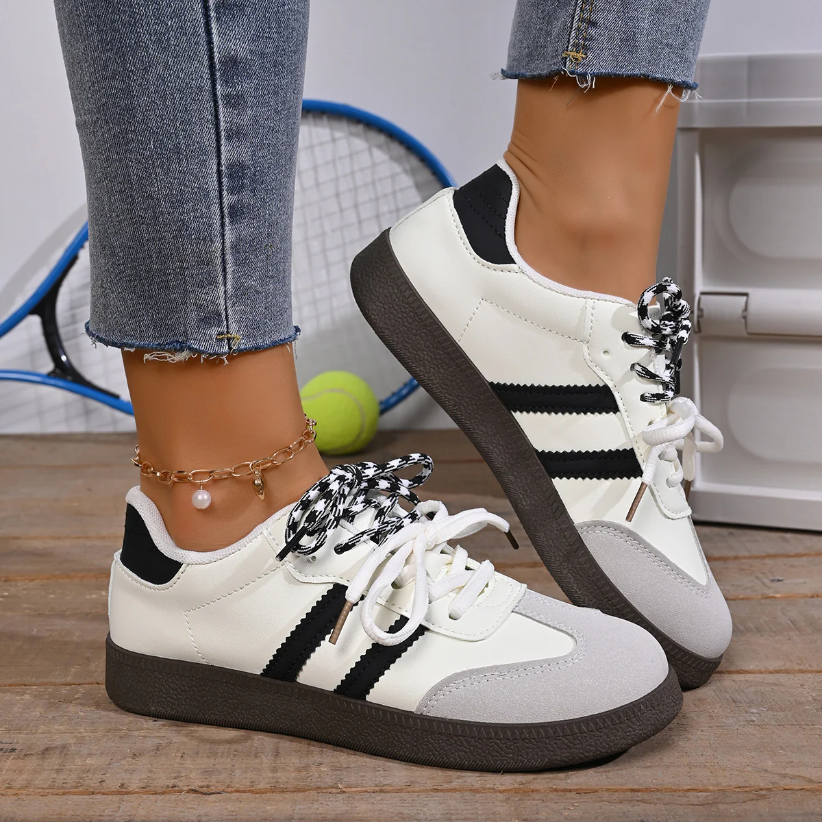 Damen Freizeitsneaker mit extra guter Dämpfung und sportlichem Obermaterial Heidi Mode - Image 8