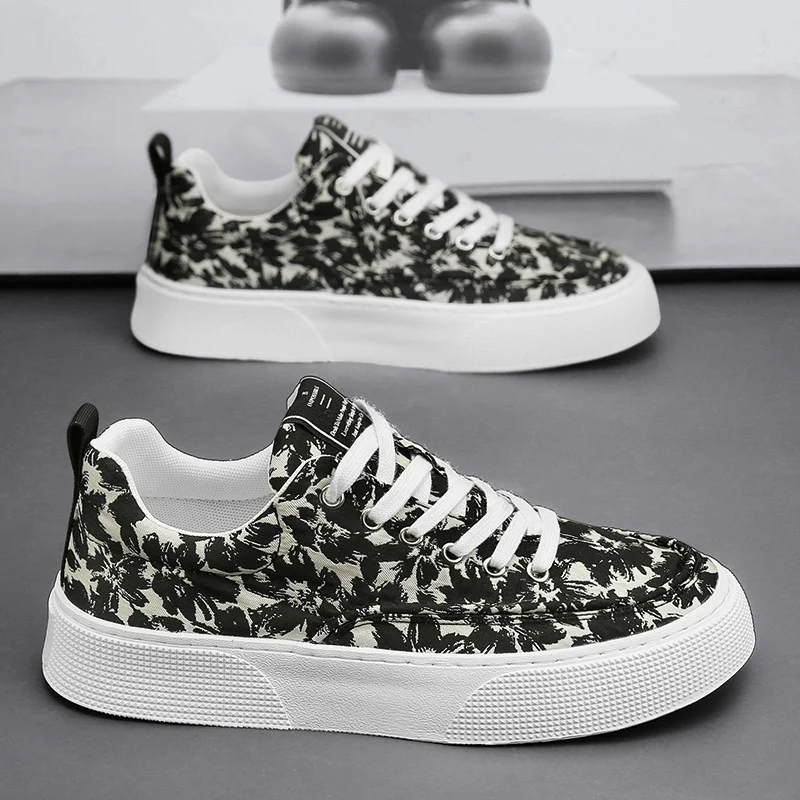 Damen Freizeitsneaker mit floralem Muster und rutschfester Sohle Heidi Mode - Image 3