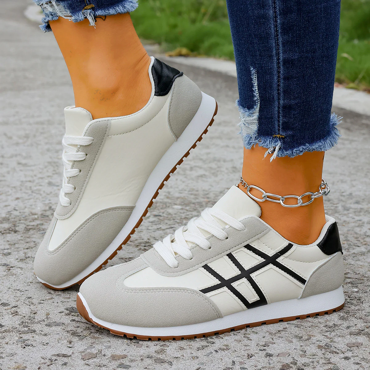Damen Freizeitsneaker mit modischem Design und bequemer Dämpfung Heidi Mode - Image 3