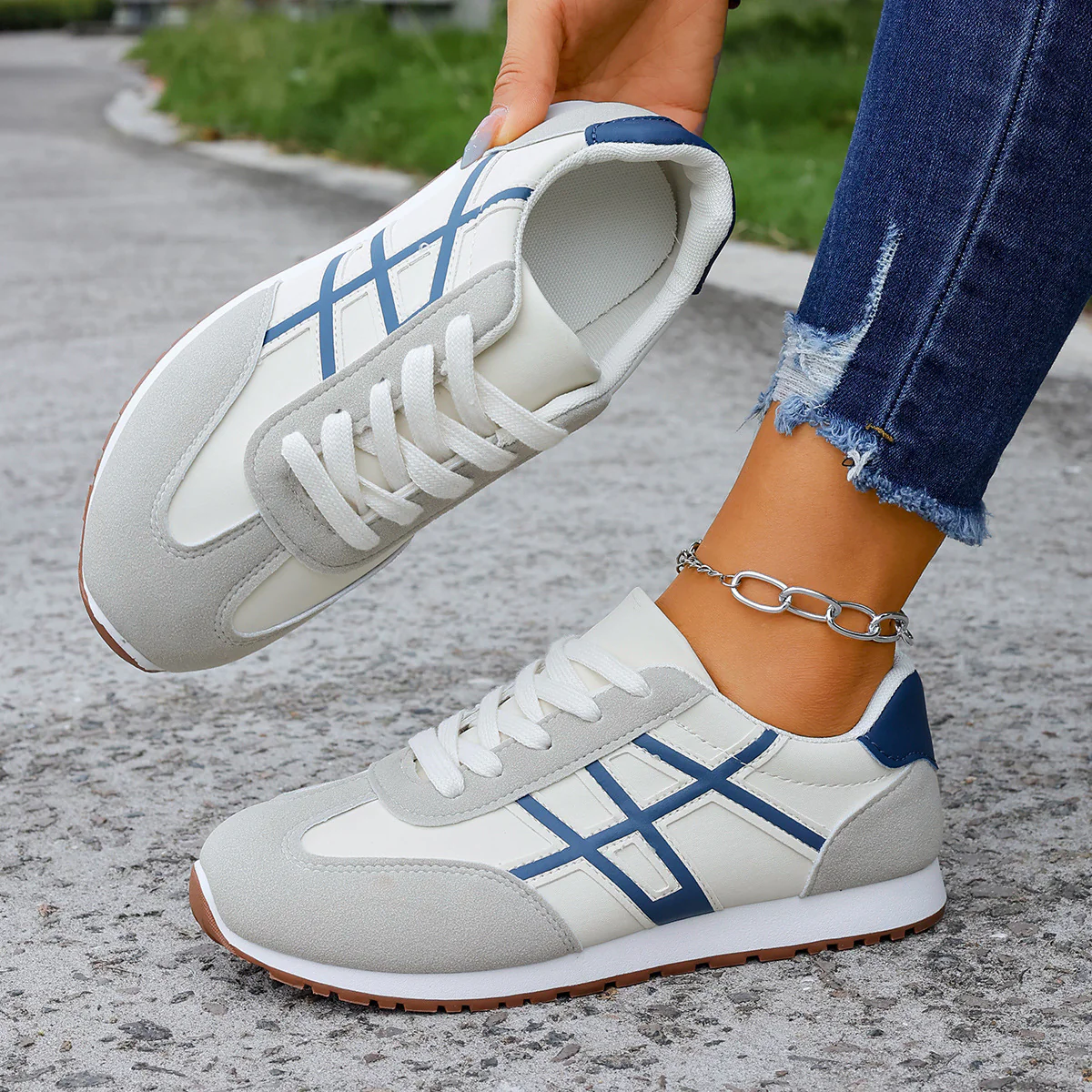 Damen Freizeitsneaker mit modischem Design und bequemer Dämpfung Heidi Mode - Image 6