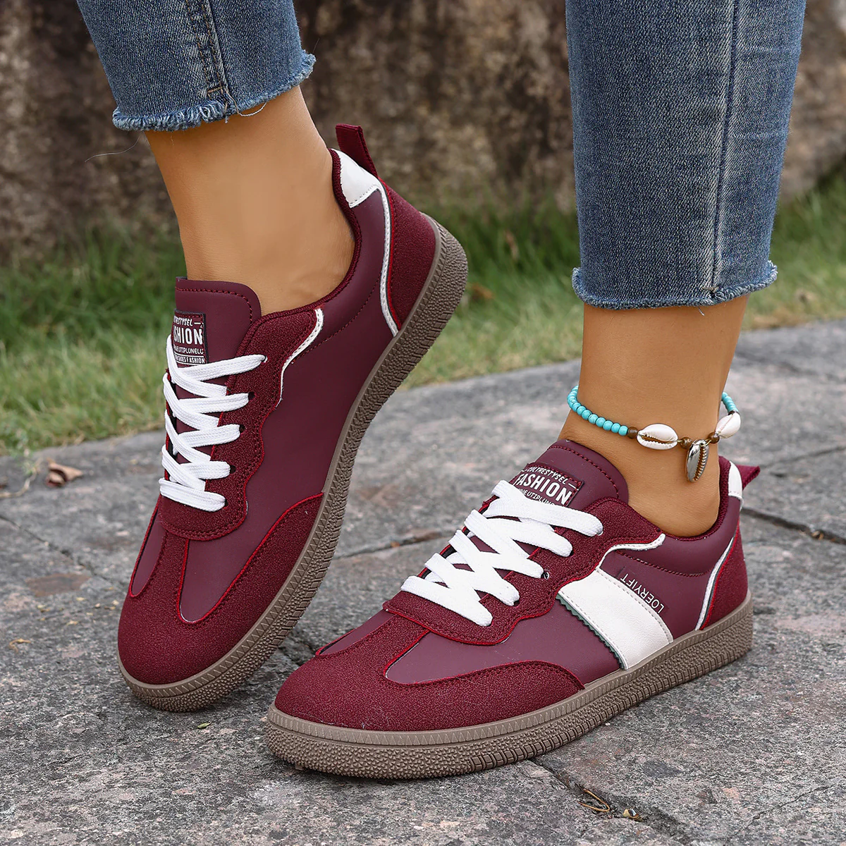 Damen Freizeitsneaker mit sportlichem Design und rutschfester Sohle Heidi Mode - Image 3