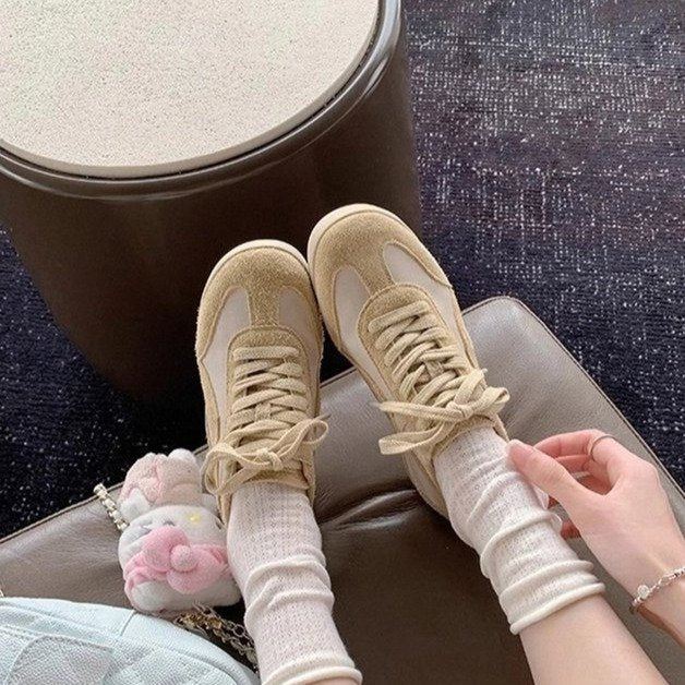 Damen Freizeitsneaker mit weichem Veloursleder und detailreicher Schnürung Heidi Mode - Image 5