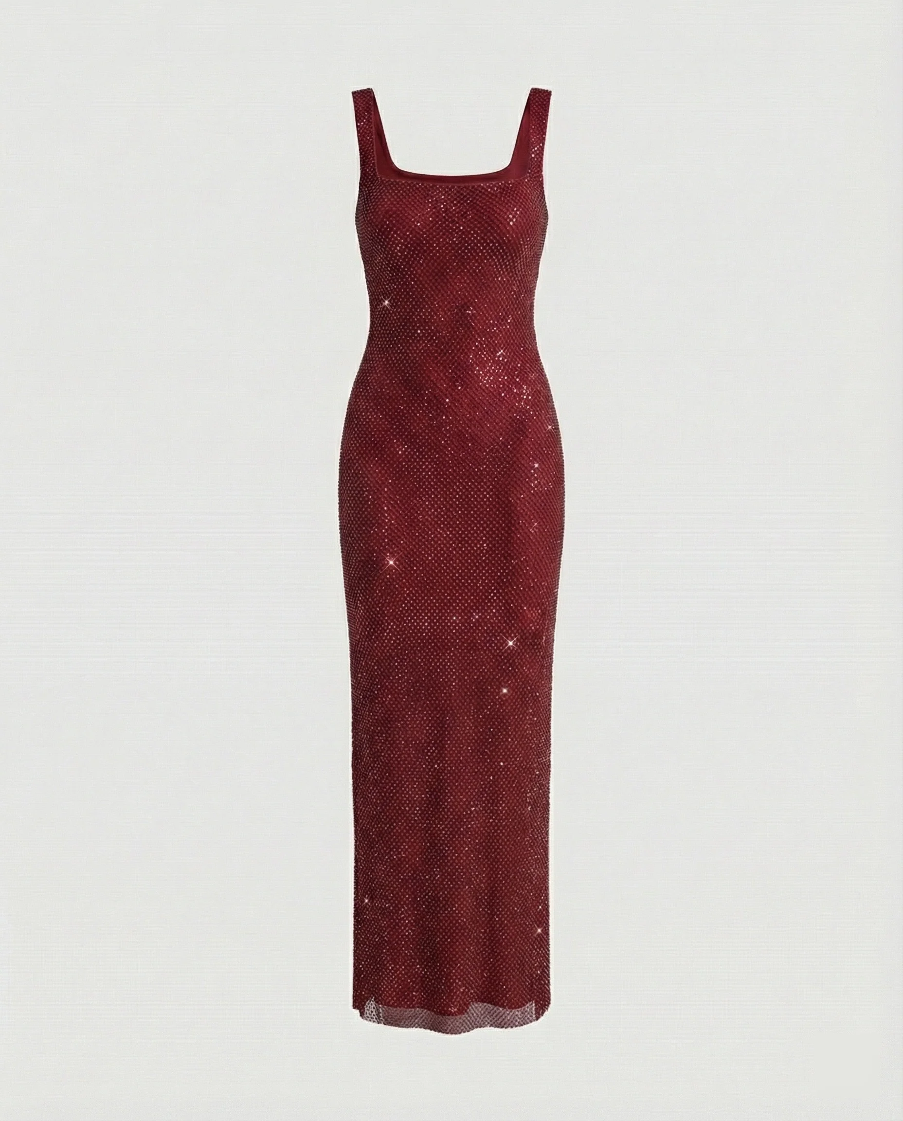 Damen funkelndes Abendkleid aus Netzstoff - Image 10
