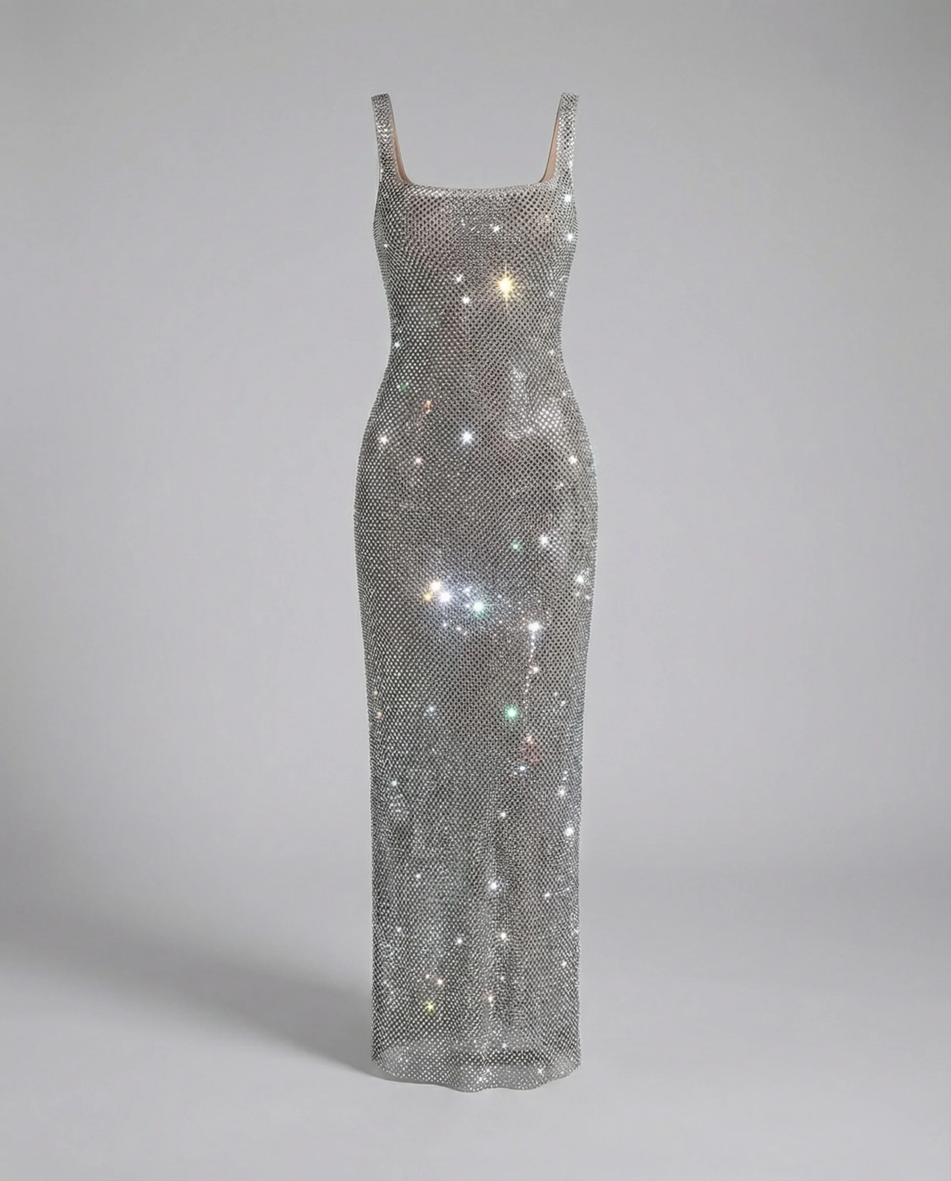 Damen funkelndes Abendkleid aus Netzstoff - Image 3