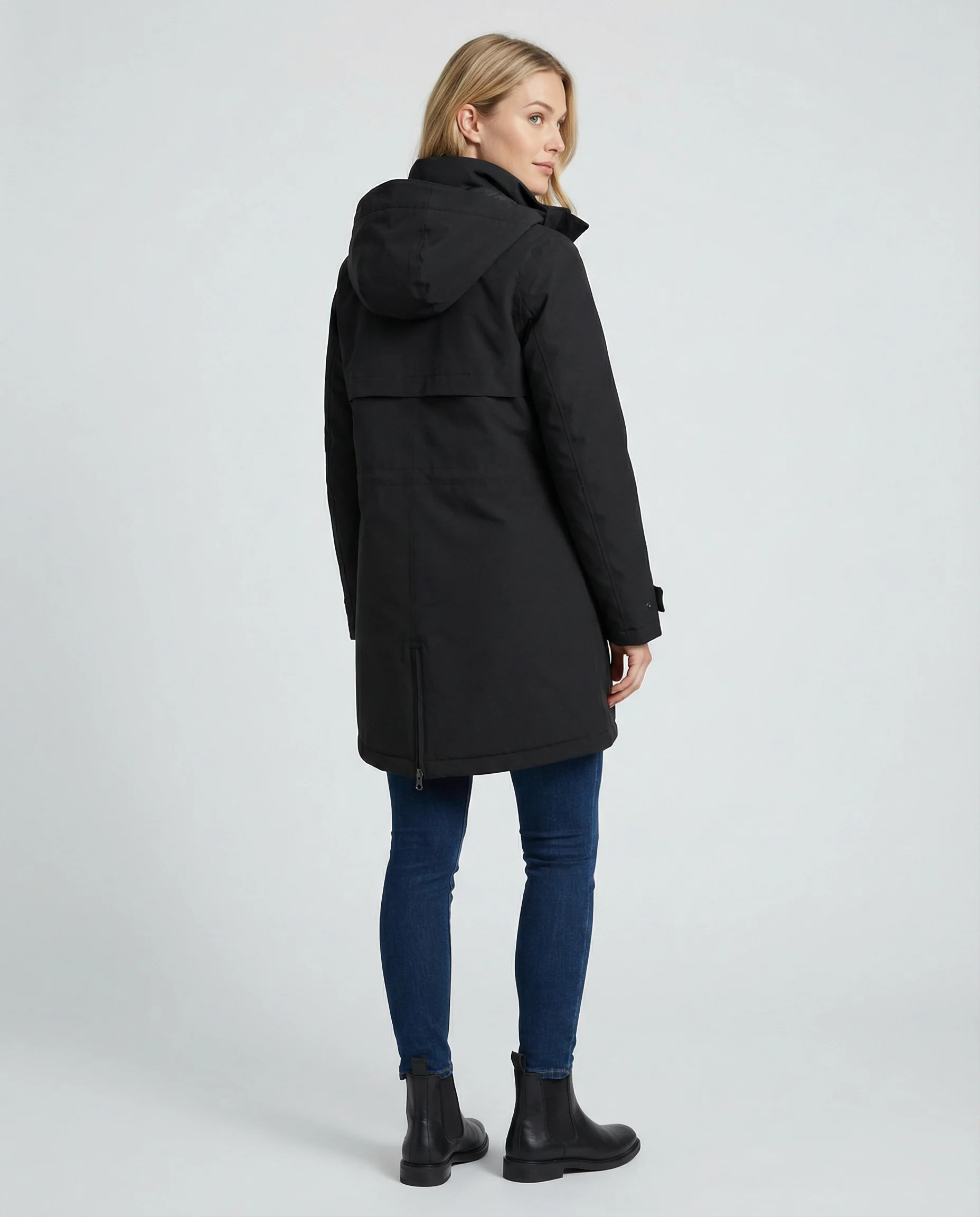Übergangsjacke Damen sportlich Parka mit Taschen - Image 3