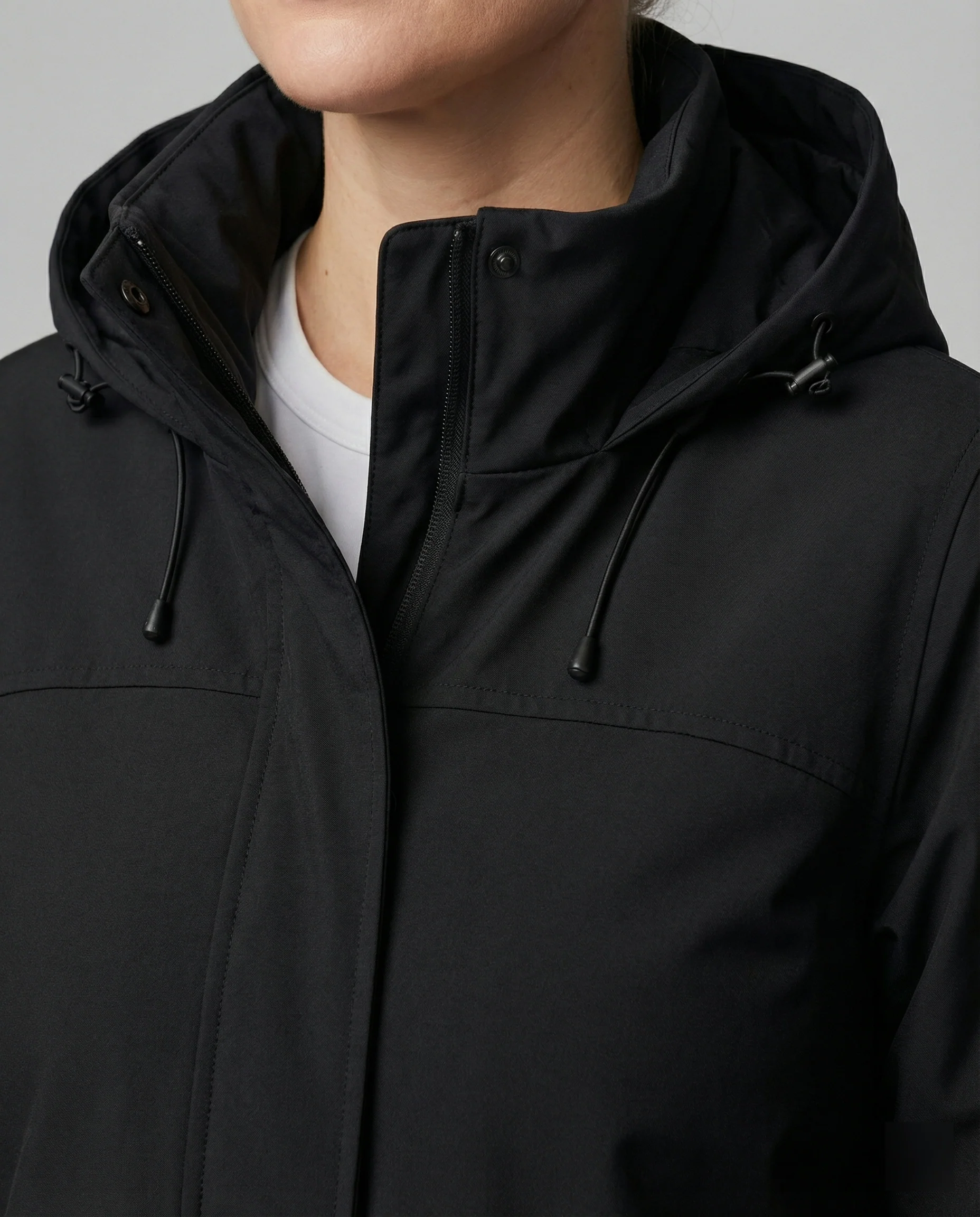 Übergangsjacke Damen sportlich Parka mit Taschen - Image 4