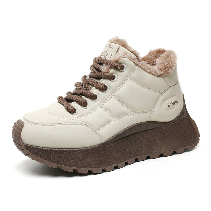 Damen gefütterte High-Top Sneakers mit rutschfester Sohle Heidi Mode - Image 5