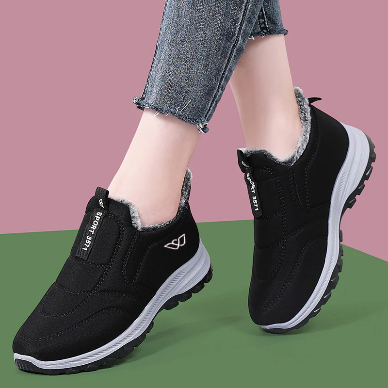 Damen gefütterte Slip-On Freizeitschuhe Heidi Mode - Image 4