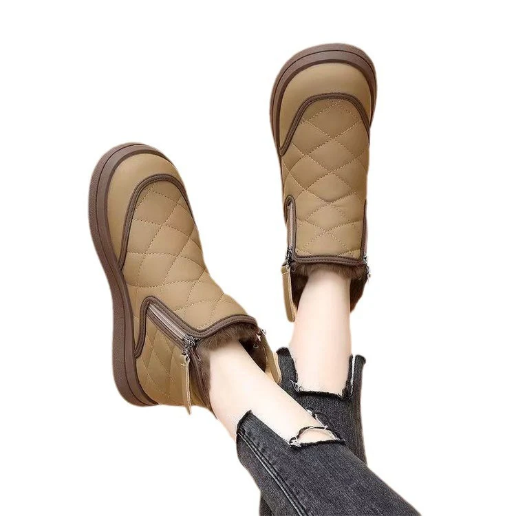Damen gefütterte Winter-Boots mit modischem Steppdesign und rutschfester Sohle Heidi Mode - Image 5