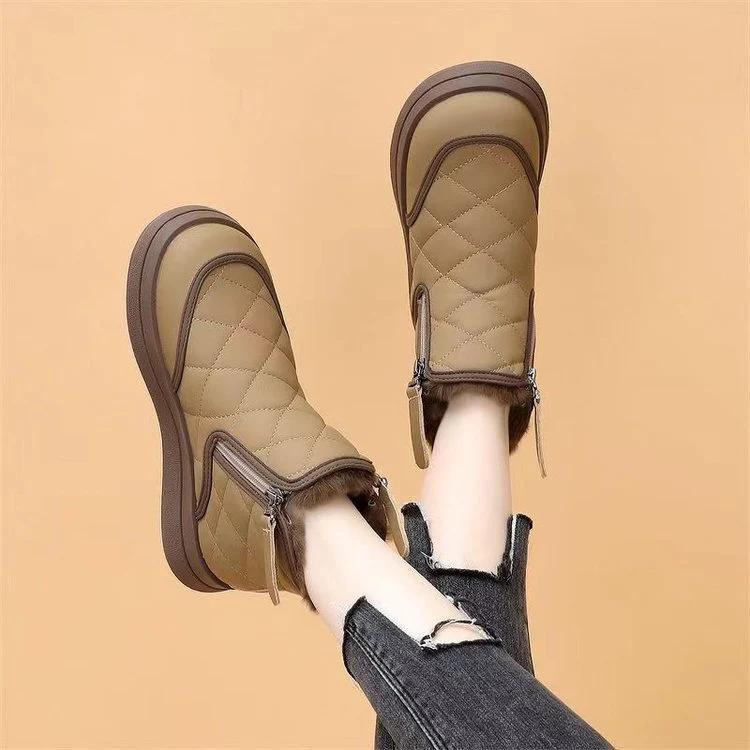 Damen gefütterte Winter-Boots mit modischem Steppdesign und rutschfester Sohle Heidi Mode - Image 6