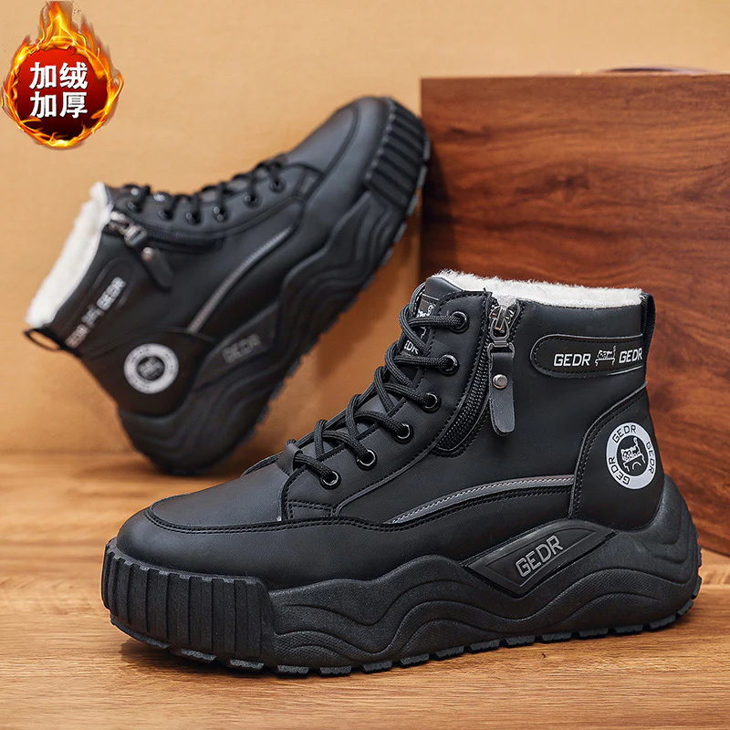 Damen Gefütterte Winterstiefel mit rutschfester Sohle und praktischem Reißverschluss Heidi Mode - Image 4