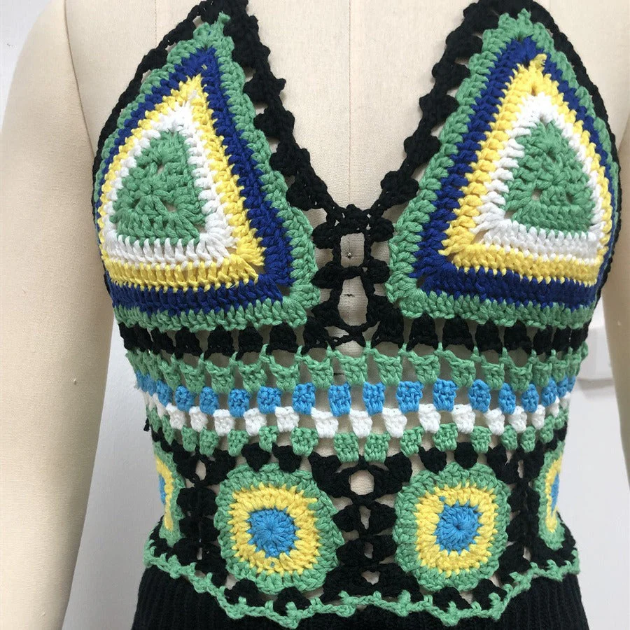Bohemianische Handgehäkelte Bralette Bikini Oberteil Heidi-Mode - Image 6