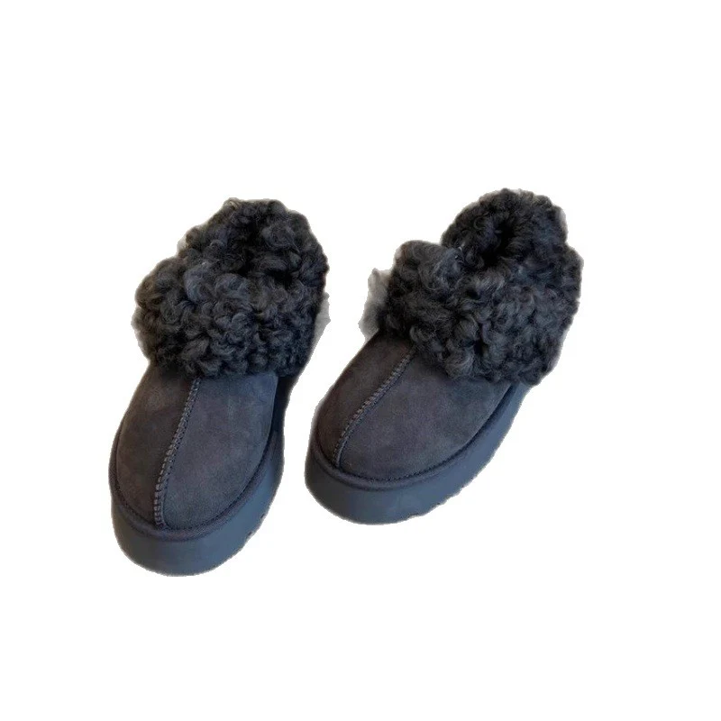 Damen Gemütliche Fell-Clogs mit weichem Innenfutter und rutschfester Sohle Heidi Mode - Image 5