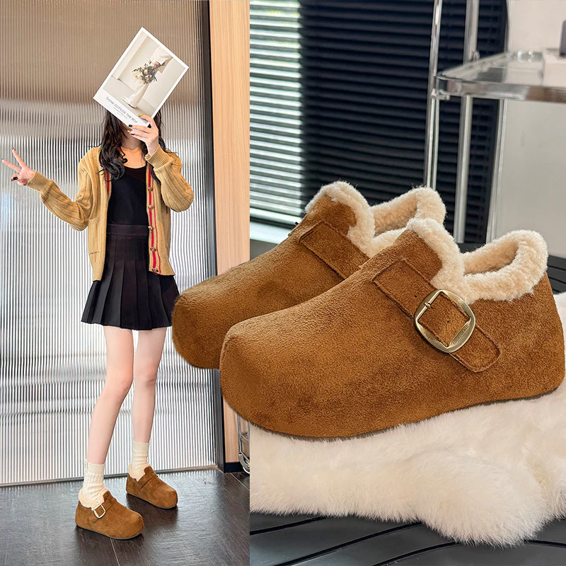 Damen Gemütliche Hausschuhe mit weichem Innenfutter und stylischem Riemen Heidi Mode - Image 2