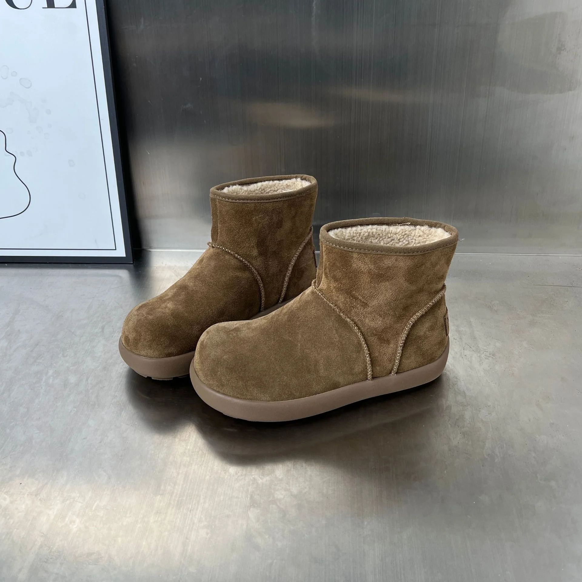 Damen Gemütliche Winterstiefel aus hochwertigem Wildleder mit warmem Innenfutter Heidi Mode - Image 6
