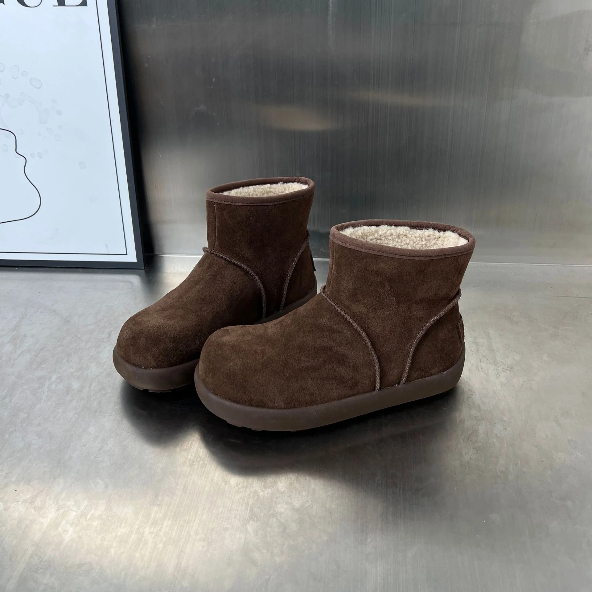 Damen Gemütliche Winterstiefel aus hochwertigem Wildleder mit warmem Innenfutter Heidi Mode - Image 7