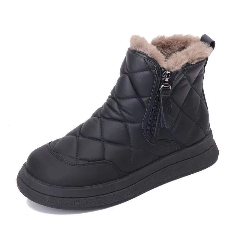 Damen gepolsterte Winterstiefel mit Fleecefutter Heidi Mode - Image 5