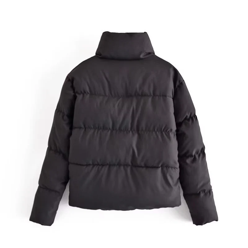 Damen gestepptes Winterjacke mit hohem Kragen und Seitentaschen Heidi-Mode - Image 5