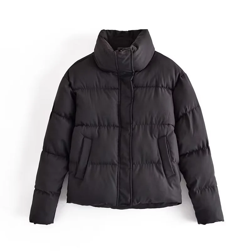 Damen gestepptes Winterjacke mit hohem Kragen und Seitentaschen Heidi-Mode - Image 6