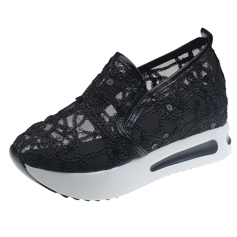 Damen Glamouröse Slip-On Sneakers mit funkelndem Material und bequemer Sohle Heidi Mode - Image 6