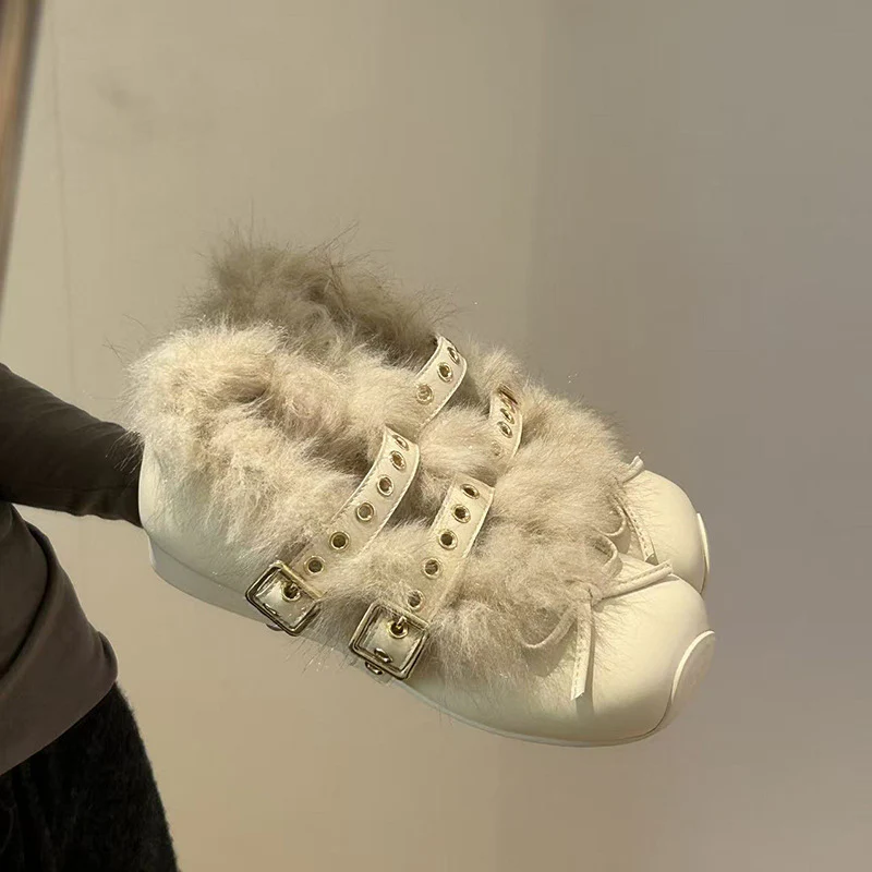 Damen Glitzernde Clogs mit flauschigem Innenfutter und modischem Schnallenverschluss Heidi Mode - Image 8