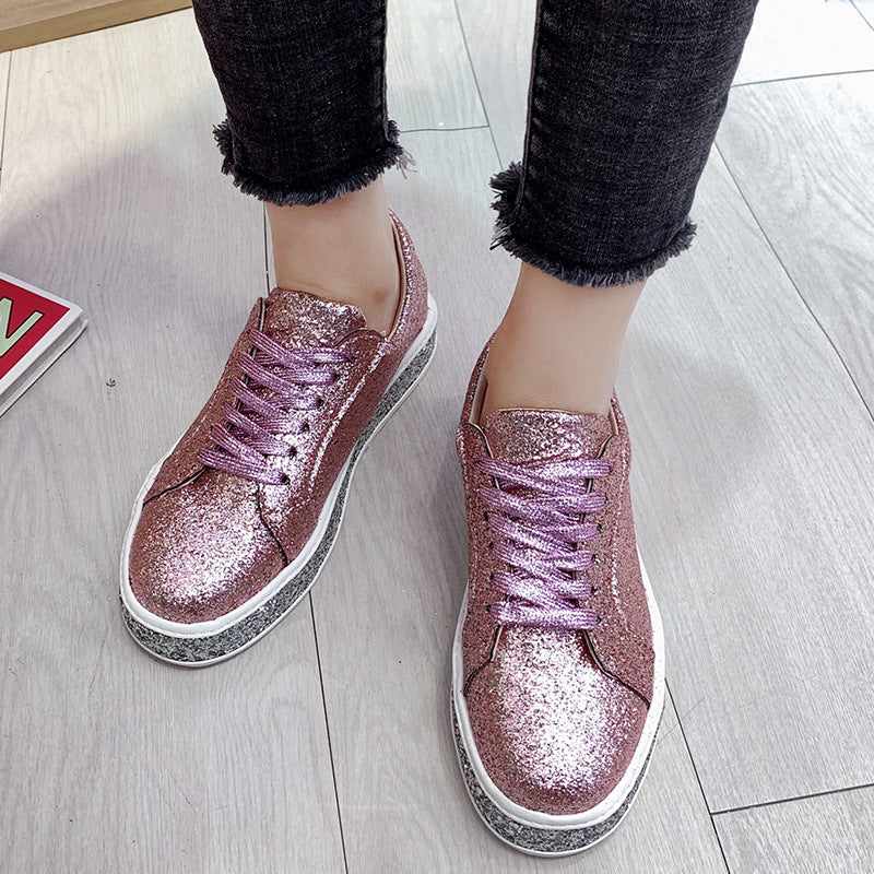 Damen Glitzernde Sneakers mit komfortablem Plateau Heidi Mode - Image 4
