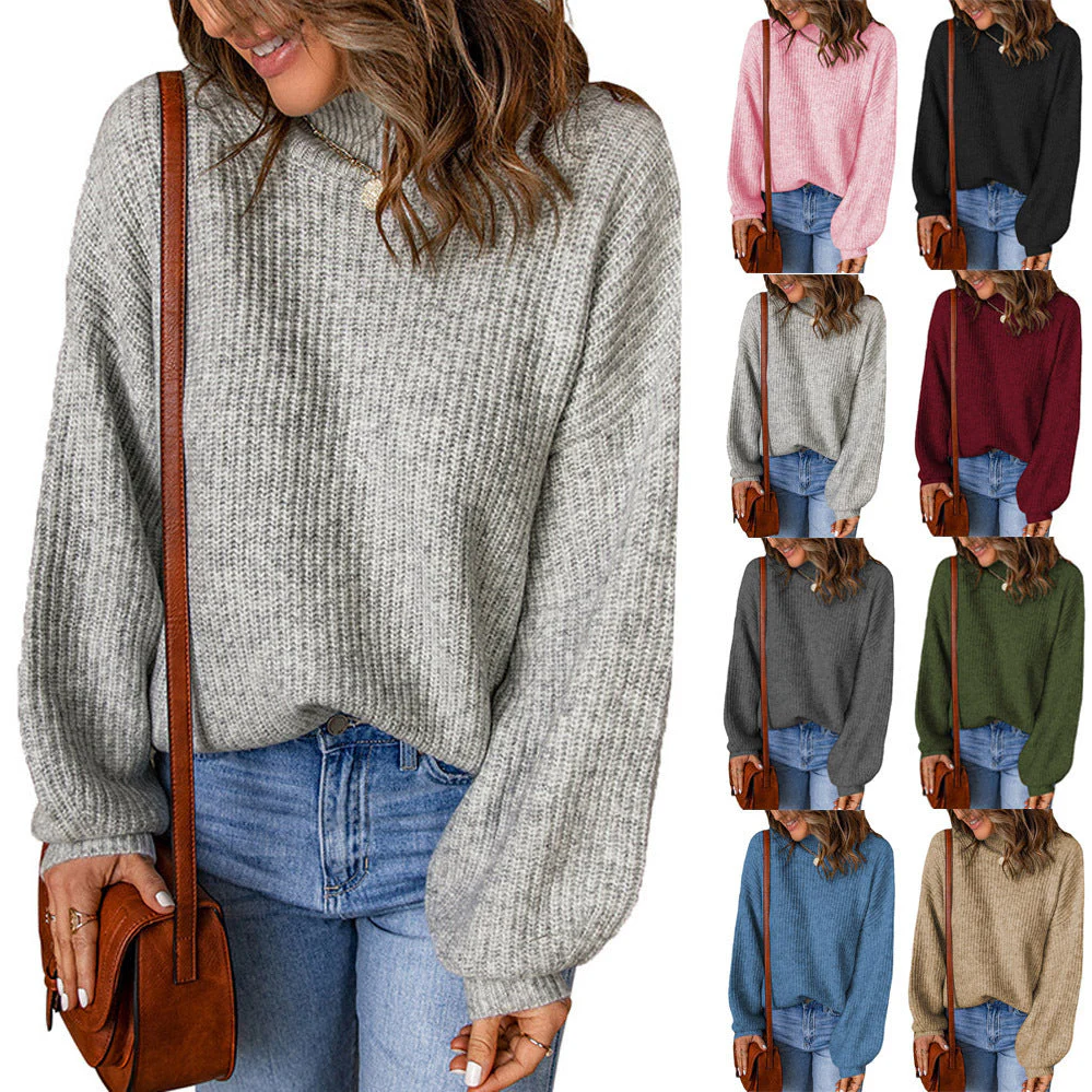 Damen Grobstrickpullover Heidi-Mode