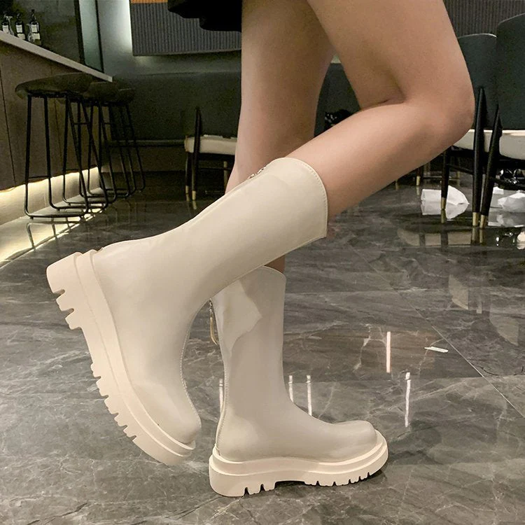 Damen Gummi-Stiefel mit Rutschfester Sohle und Hohem Schaft Heidi-Mode - Image 3