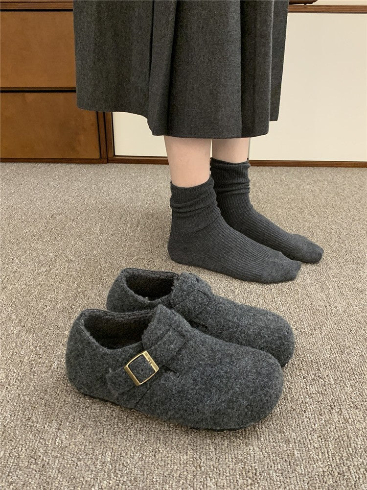 Damen Hausschuhe aus hochwertigem Wollfilz mit dekorativem Riemen und komfortabler Sohle Heidi Mode - Image 6
