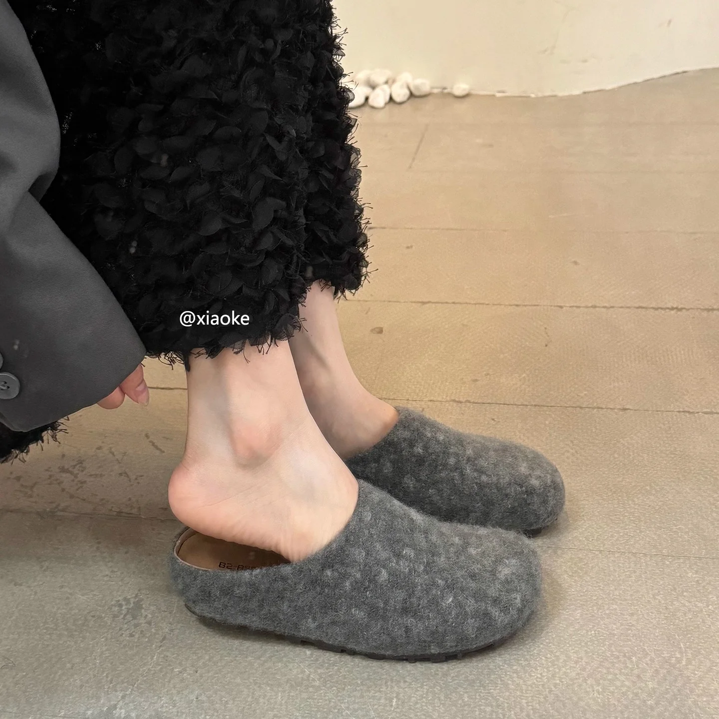 Damen Hausschuhe aus hochwertiger Wolle Heidi Mode