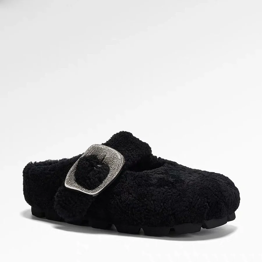 Damen Hausschuhe aus weichem Fleece mit modischem Schnallenverschluss Heidi Mode - Image 5