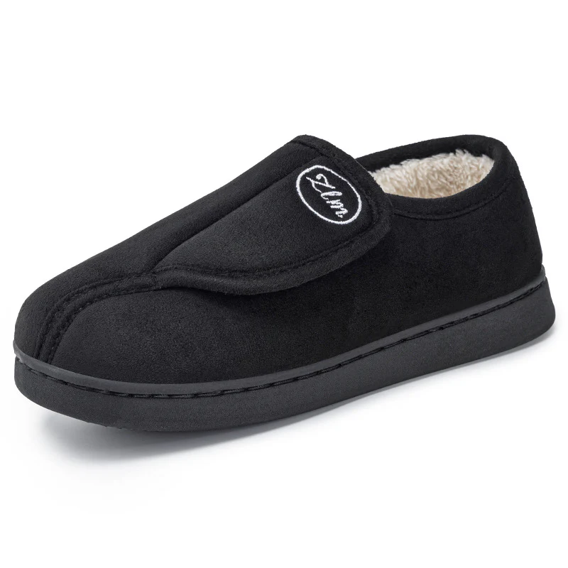 Damen Hausschuhe mit elastischem Klettverschluss und weichem Futter Heidi Mode - Image 6