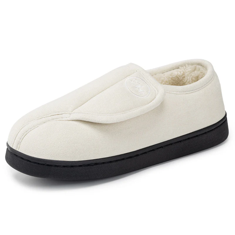 Damen Hausschuhe mit elastischem Klettverschluss und weichem Futter Heidi Mode - Image 8