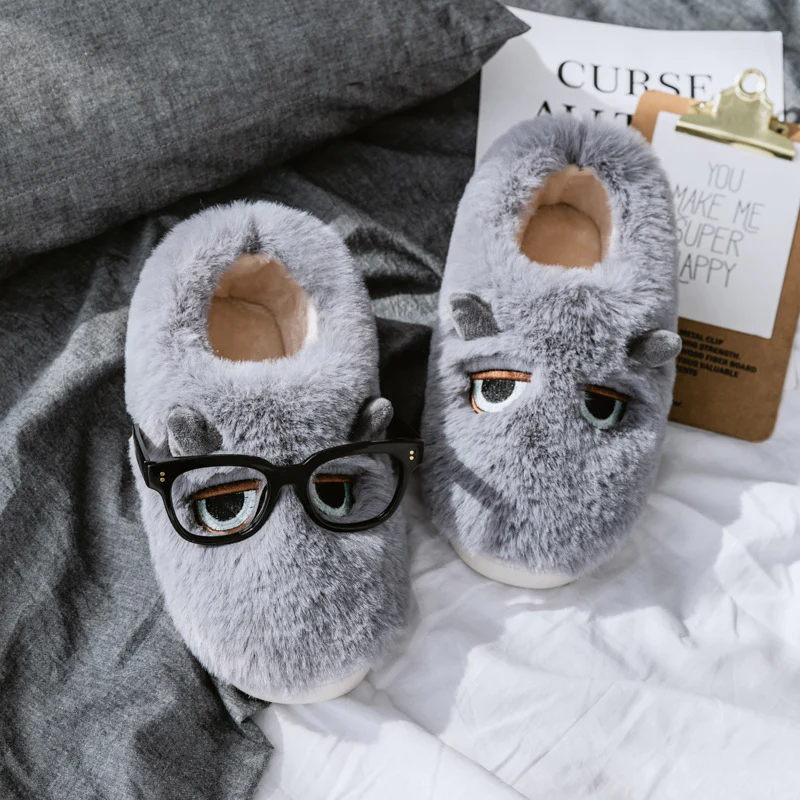 Damen Hausschuhe mit tierischem Motiv und weichem Fleece-Innenfutter Heidi Mode - Image 6