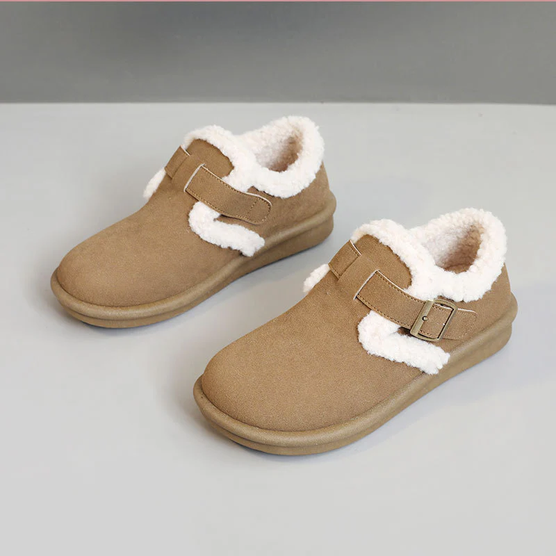 Damen Hausschuhe mit warmem Fleece-Futter und verstellbarem Riemen Heidi Mode - Image 8