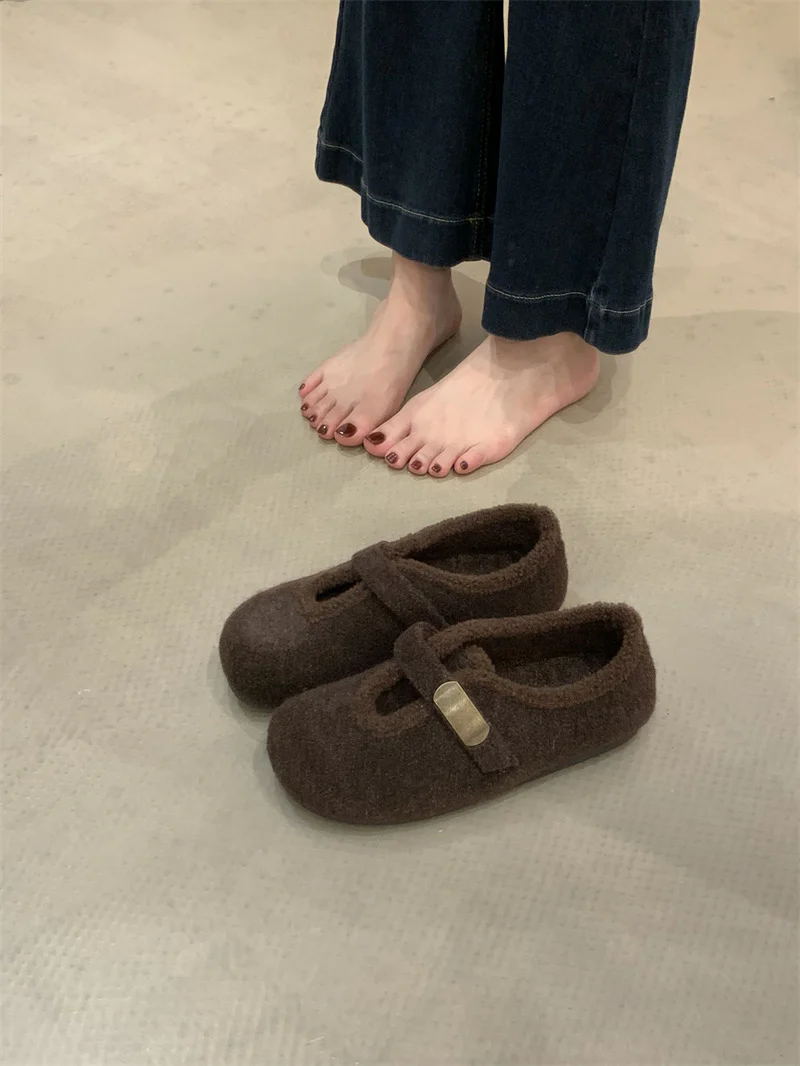 Damen Hausschuhe mit weichem Fleece-Innenfutter und modischem Schnallenverschluss Heidi Mode - Image 6