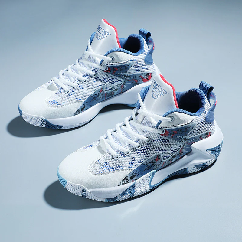 Damen High-Top Basketball-Sneaker mit atmungsaktiver Struktur und rutschfester Sohle Heidi Mode - Image 4