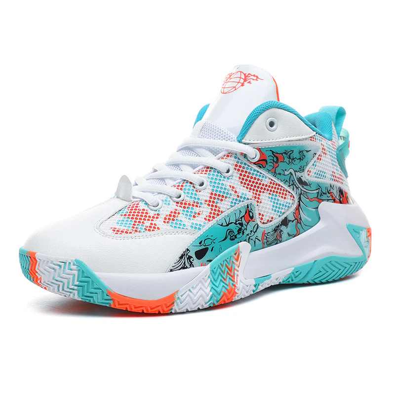 Damen High-Top Basketball-Sneaker mit atmungsaktiver Struktur und rutschfester Sohle Heidi Mode - Image 7