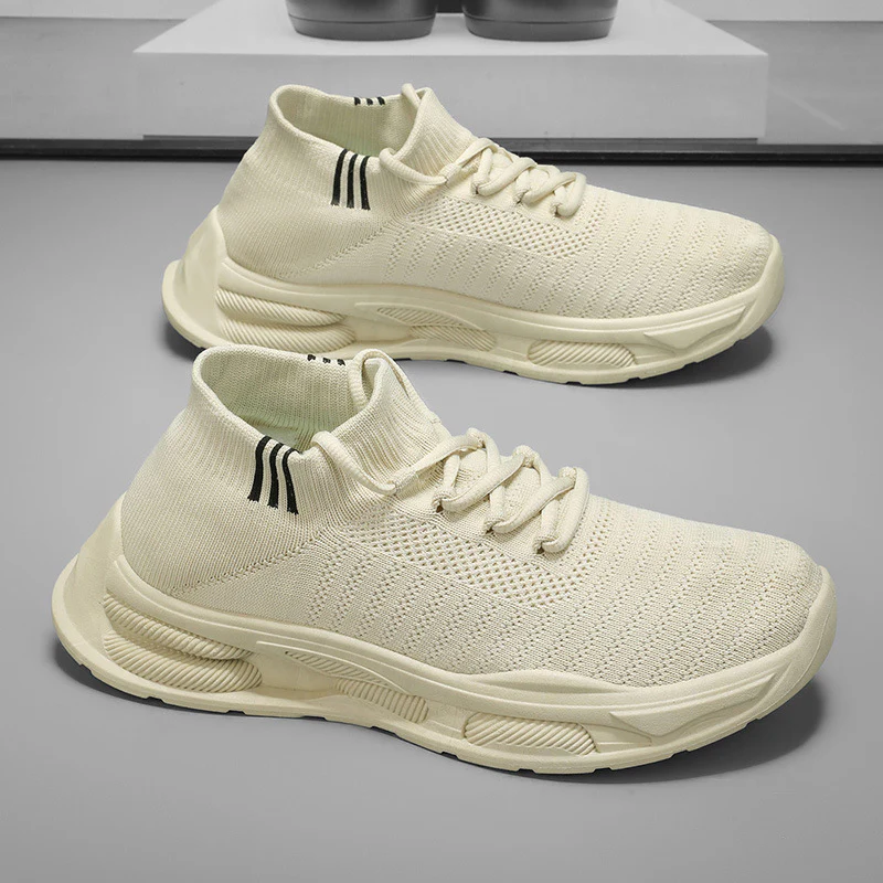 Damen High-Top Sneakers mit atmungsaktivem Strickmaterial und dämpfender Sohle Heidi Mode - Image 4